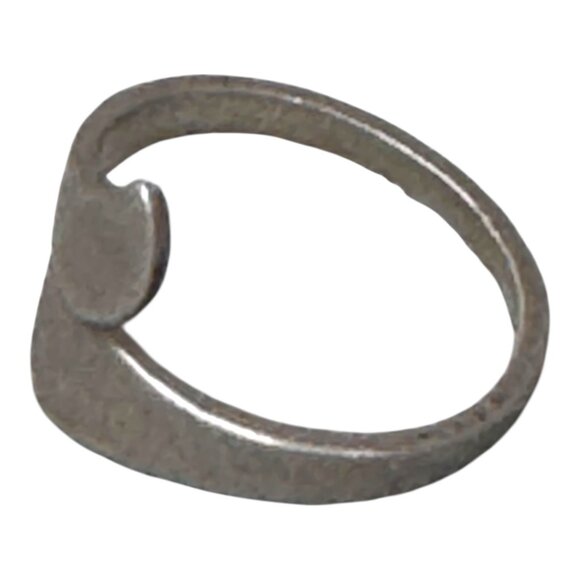 Vintage Sterling Silver Siam Ring Size 5.5 Wrap Wave Modernist Brutalist Boho - Picture 10 of 12